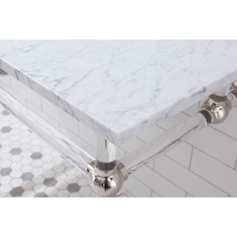 Embassy 60'' Double Sink Console with Marble Top