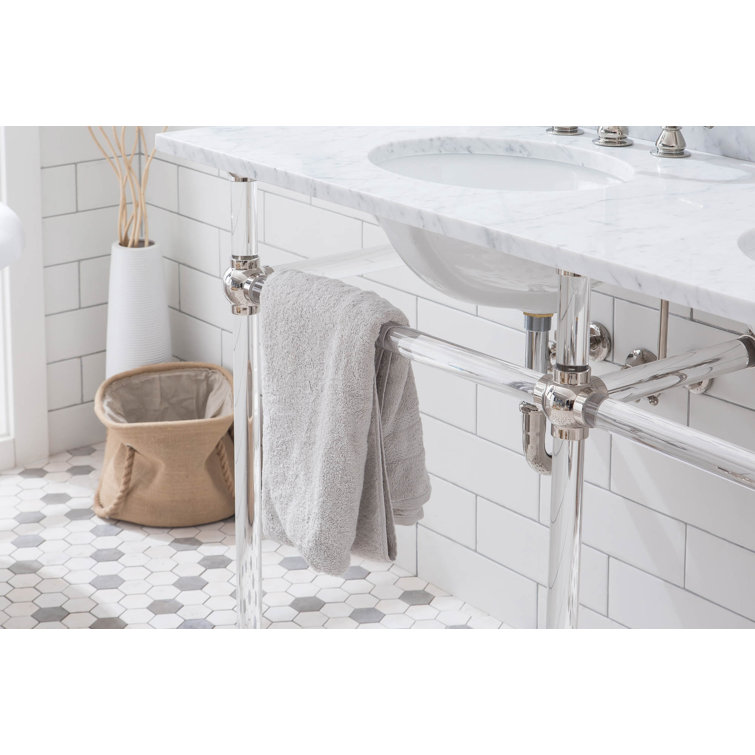Embassy 60'' Double Sink Console with Marble Top