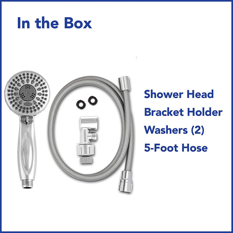Waterpik Chrome 5-Setting Handheld Showerhead with Pulse