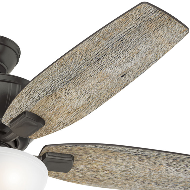 52" Noble Bronze Ceiling Fan with LED Light and Reversible Blades