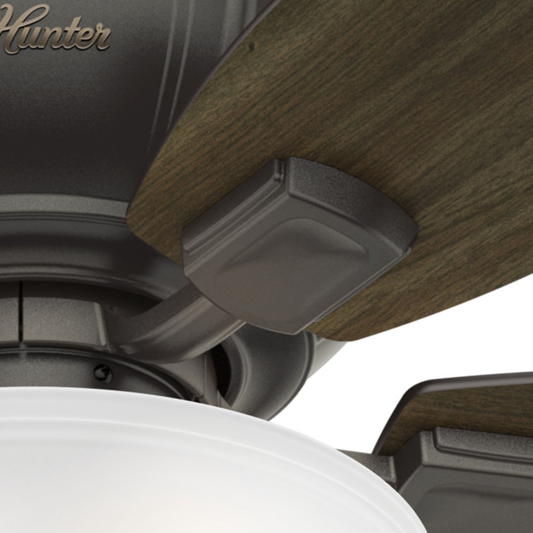 52" Noble Bronze Ceiling Fan with LED Light and Reversible Blades