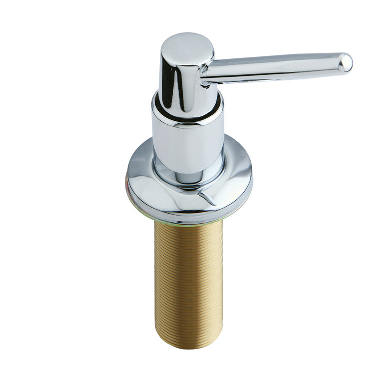 Elinvar Polished Chrome Kitchen Soap Dispenser with ABS Bottle
