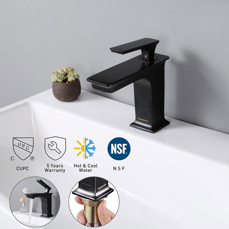 Oil Rubbed Bronze Single-Handle Bathroom Faucet with Brass Body