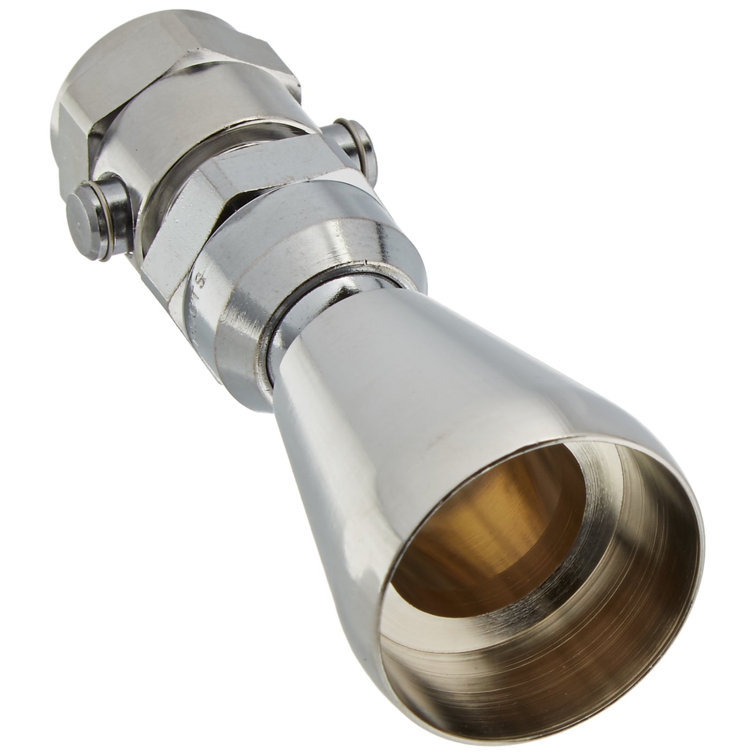 Whedon Chrome Brass 2-Setting Wall Mounted Showerhead