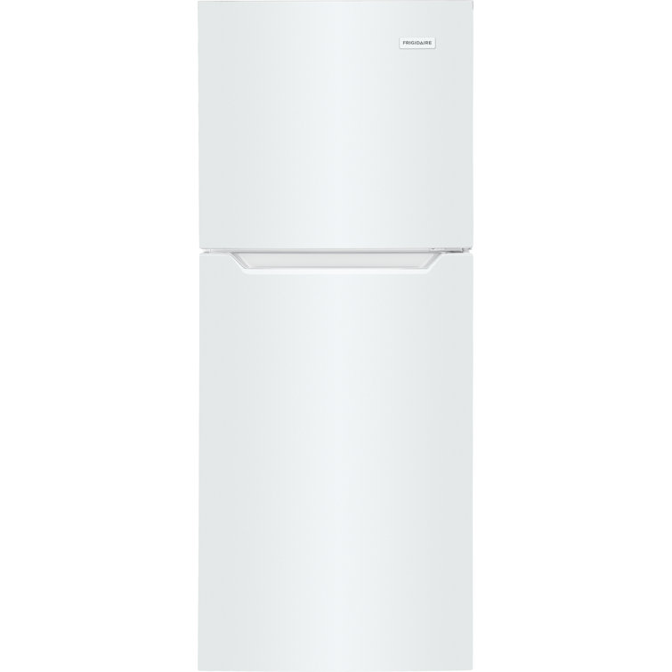Compact White Energy Star Top Freezer Refrigerator with Ice Maker