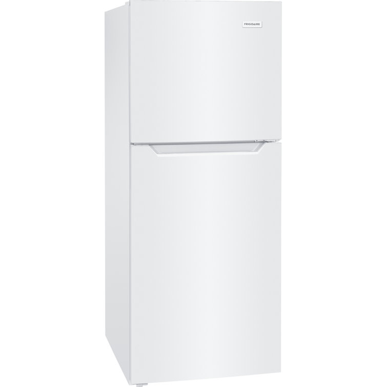 Compact White Energy Star Top Freezer Refrigerator with Ice Maker