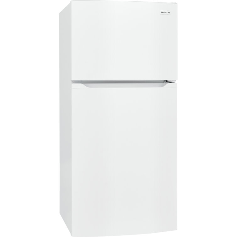 White Energy Star Top Freezer Refrigerator with Ice Maker