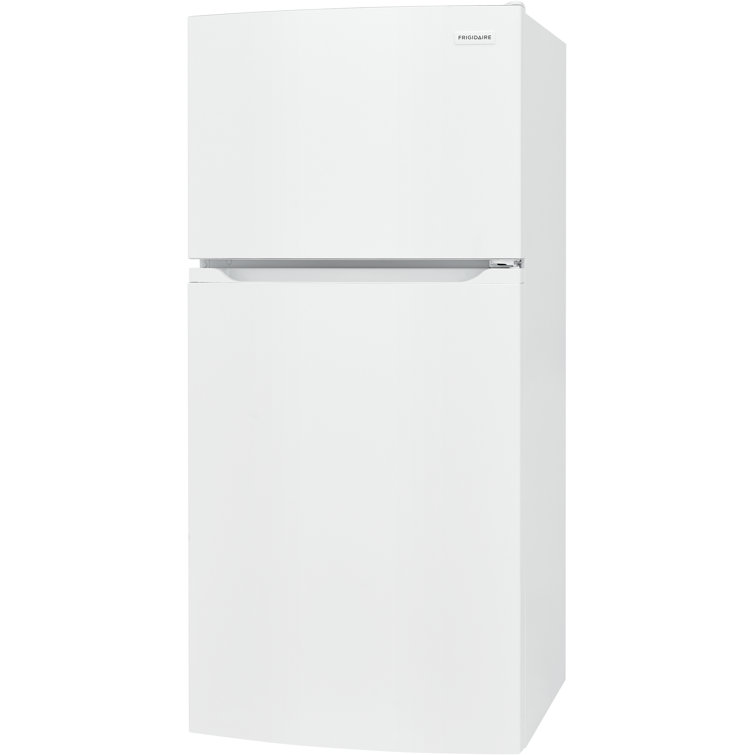 White Energy Star Top Freezer Refrigerator with Ice Maker
