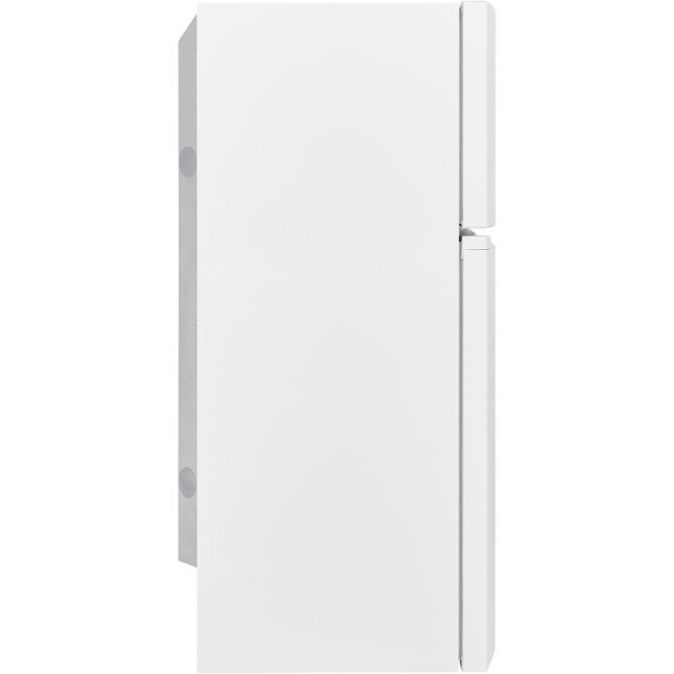 White Energy Star Top Freezer Refrigerator with Ice Maker