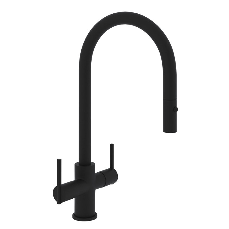 Classic 16" Polished Nickel Pull-Out Spray Kitchen Faucet