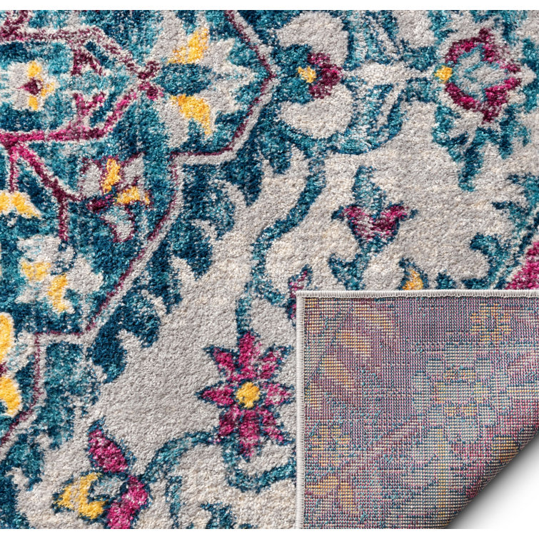 Mystic Multi Geometric Stain-Resistant Area Rug 5'3" x 7'3"