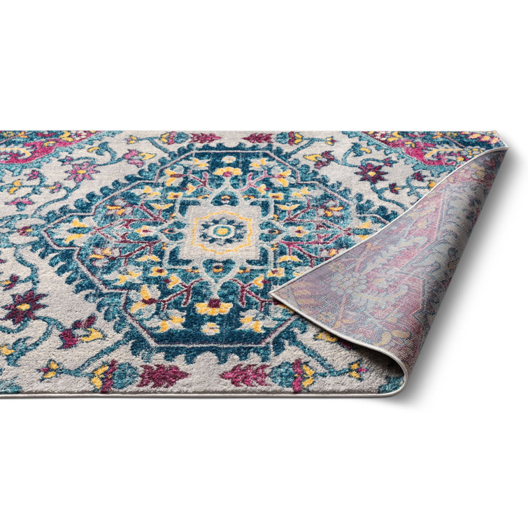 Mystic Multi Geometric Stain-Resistant Area Rug 5'3" x 7'3"
