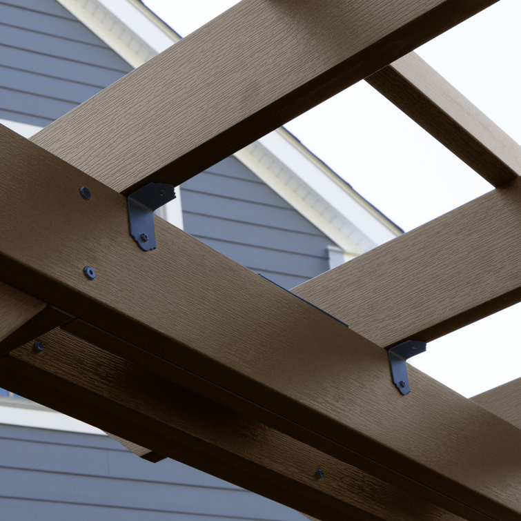 Weathered Acorn 8' x 8' Poly Lumber Pergola