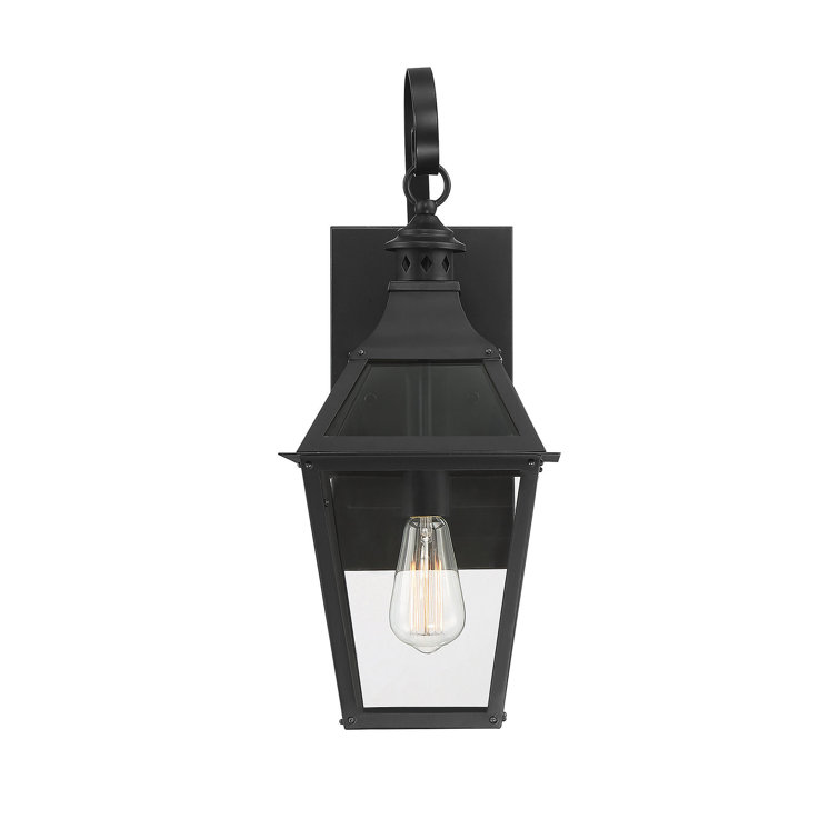 Jackson Black and Gold 22.4" Outdoor Wall Lantern