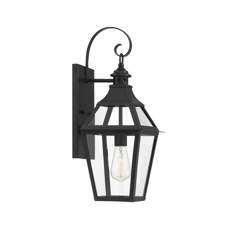 Jackson Black and Gold 22.4" Outdoor Wall Lantern