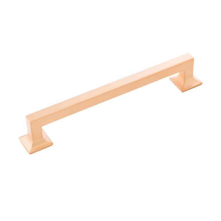 Brushed Golden Brass Modern Cabinet Handle with Mounting Hardware