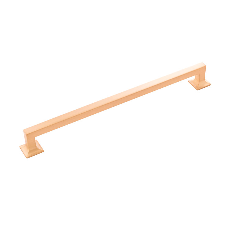 Brushed Golden Brass Modern Cabinet Handle with Mounting Hardware