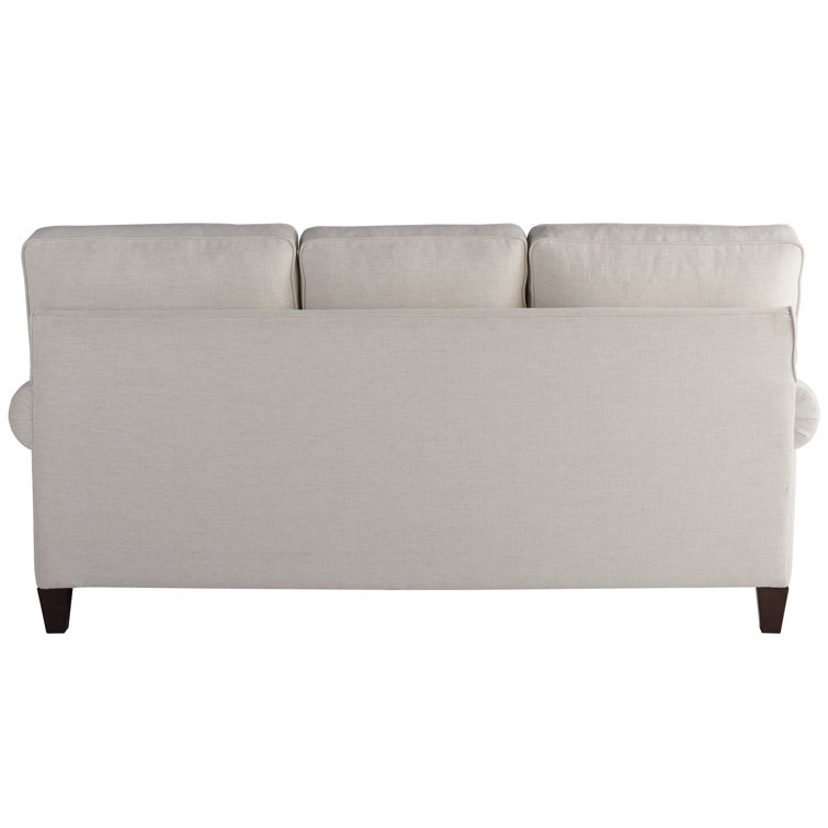 Blakely 81'' Cream Linen Upholstered Sofa with Round Arms