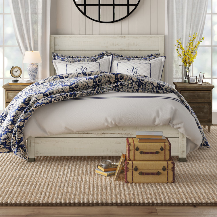 Baja Pine Wood King Platform Bed with Solid Wood Frame