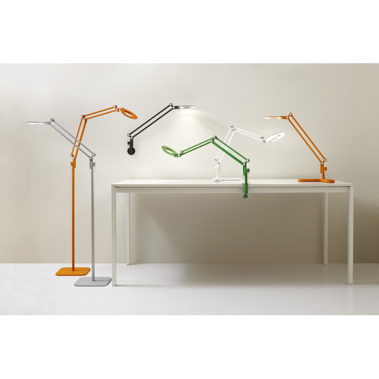 Medium Black LED Task Desk Lamp with Dual-Purpose Shade
