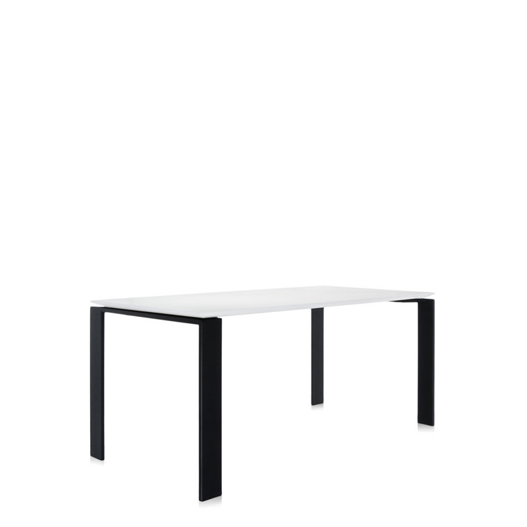 Laviani 62" Contemporary Two-Tone Work & Dining Table