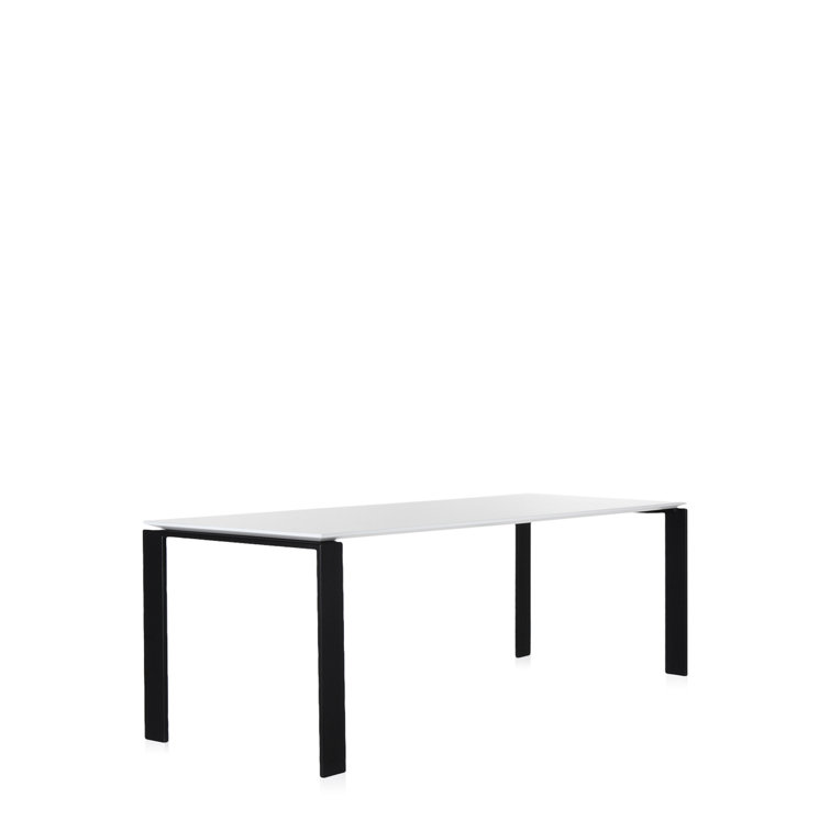 Laviani 62" Contemporary Two-Tone Work & Dining Table