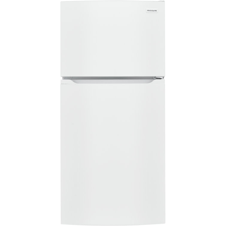 White Energy Star Top Freezer Refrigerator with Ice Maker