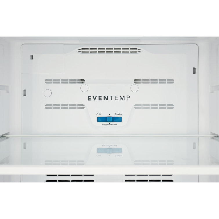 White Energy Star Top Freezer Refrigerator with Ice Maker