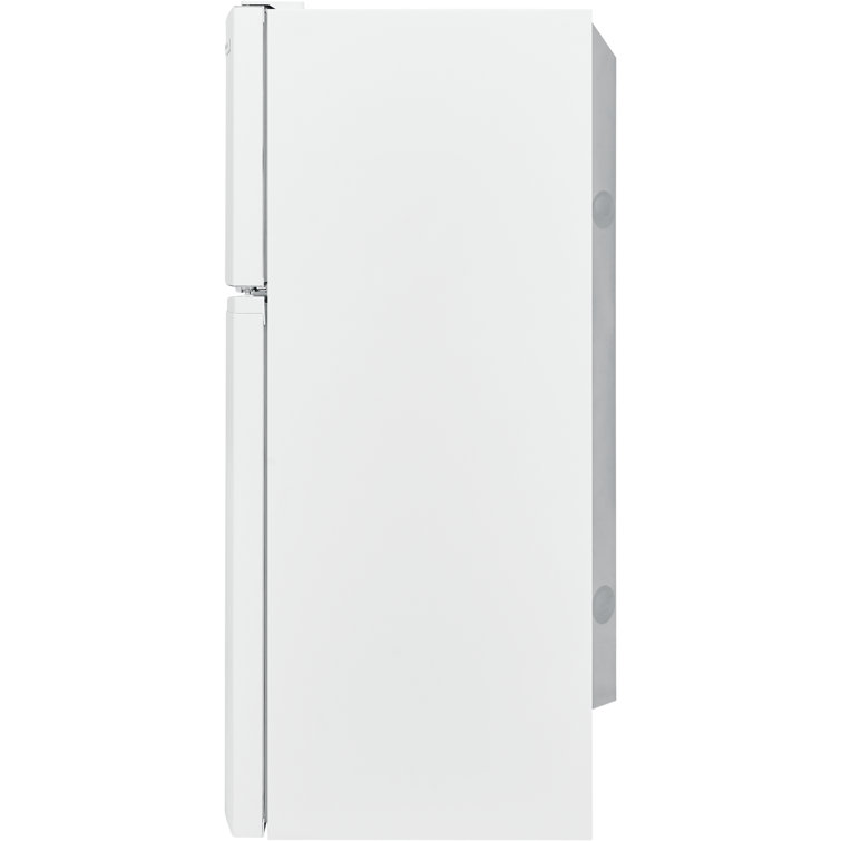 White Energy Star Top Freezer Refrigerator with Ice Maker