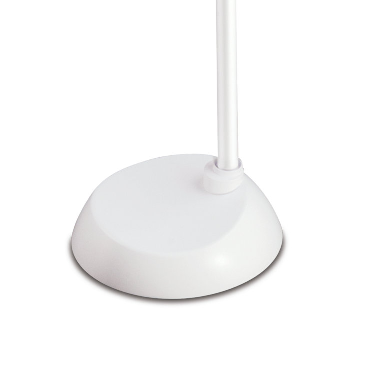 Adjustable WingShade 24" White Floor Lamp with Flexible Neck