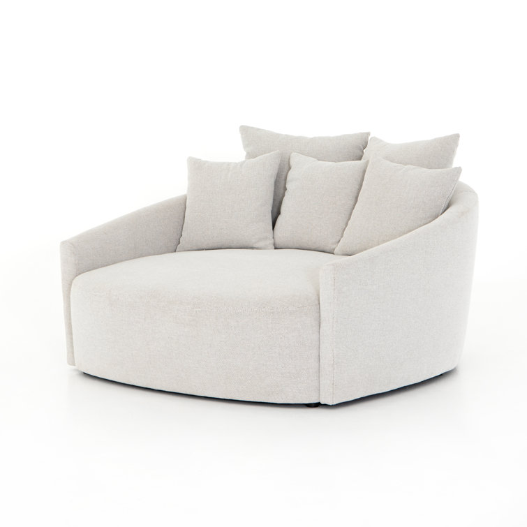Delta Bisque Handcrafted Glove Wood Media Lounger