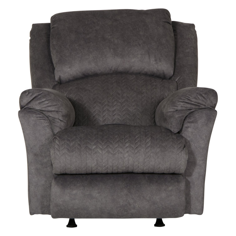 Graphite Gray Chevron Traditional Power Rocker Recliner