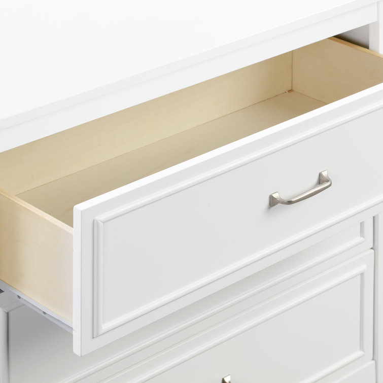 White Pinewood 3-Drawer Nursery Dresser