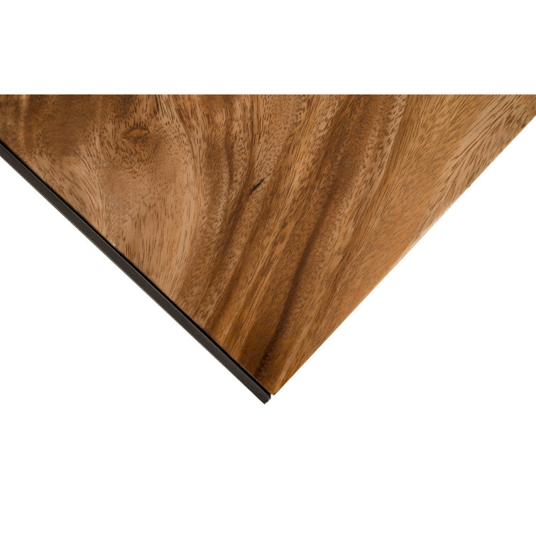 Black and Brown Metal and Wood Accent Stool