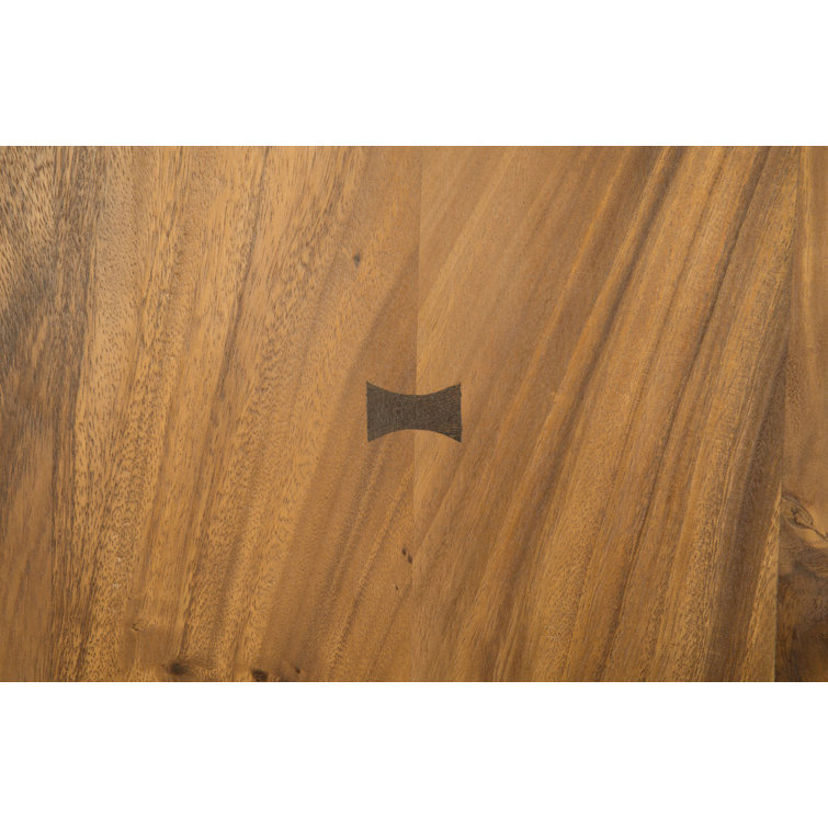 Ophelia Handcrafted Chamcha Wood Bar Stool in Natural Brown