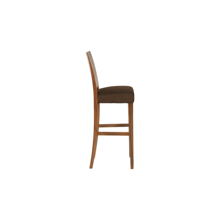 Contemporary Perfect Brown Chamcha Wood 28'' Bar Stool