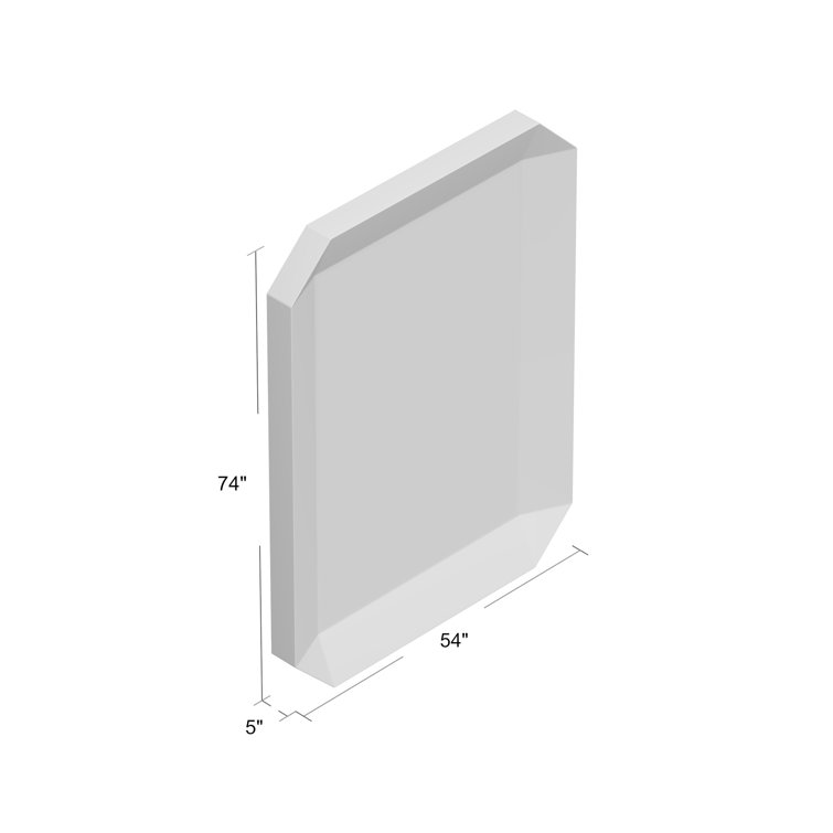 Bright Silver Rectangular Wood Frame Wall Mirror