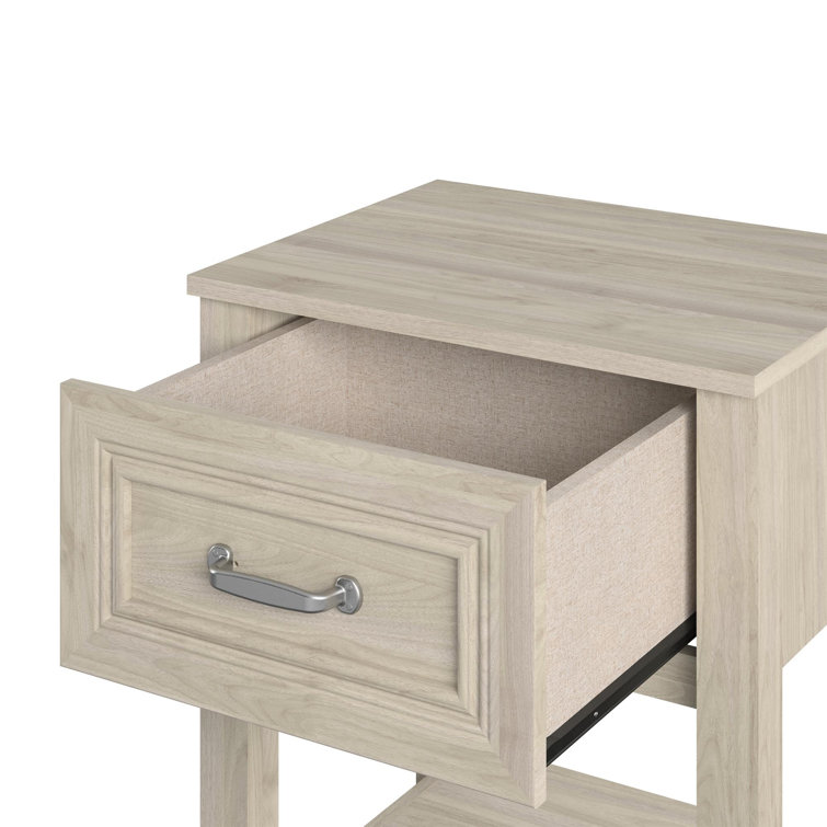 Sierra Ridge Levi Light Walnut Laminated Nightstand for Kids