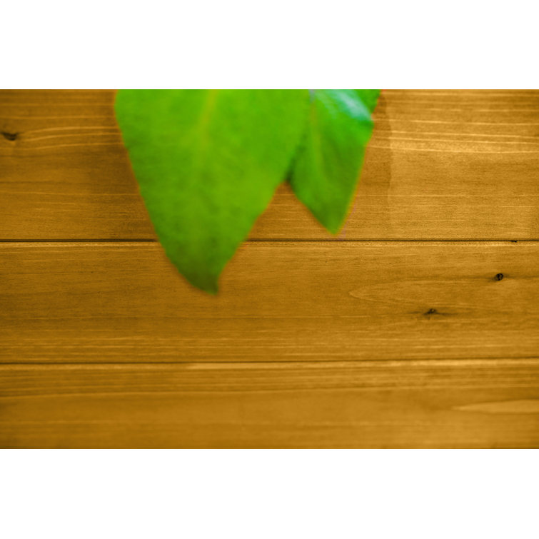 Mezza 22" Golden Brown Cedar Cube Planter with Modern Minimalist Design