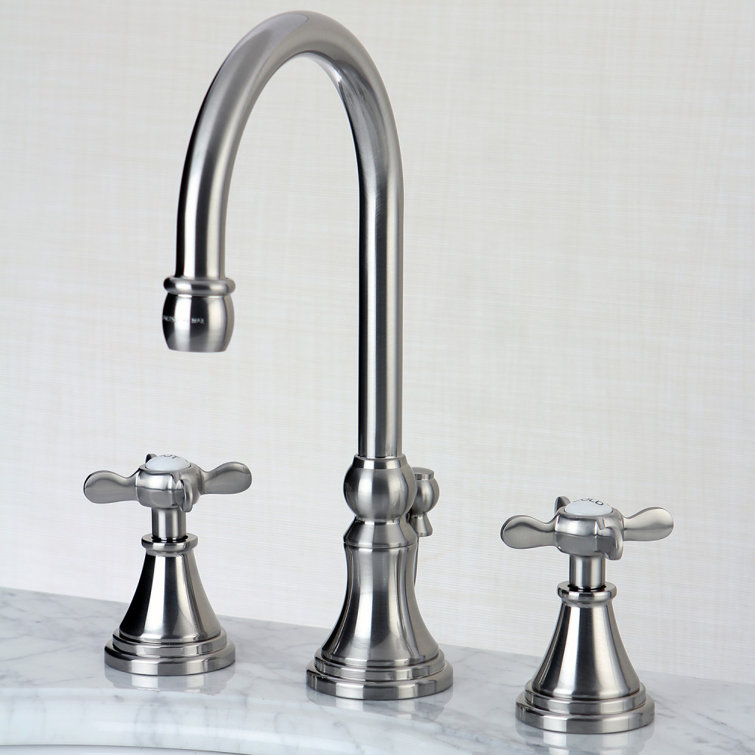 Essex 8" Matte Black Traditional Widespread Bathroom Faucet