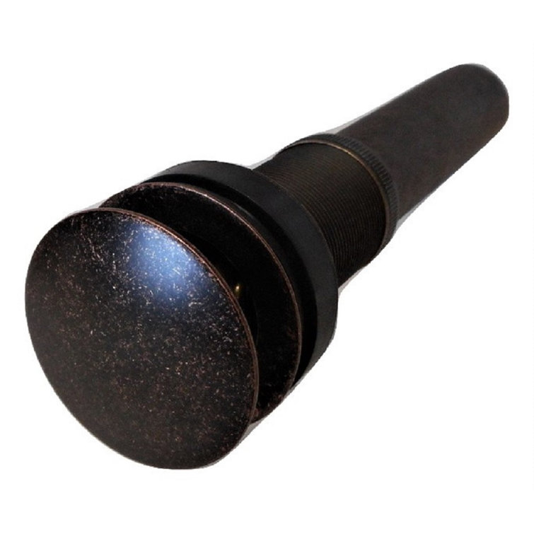 Aged Copper Pop-Up Drain for Bath Sinks Non-Overflow