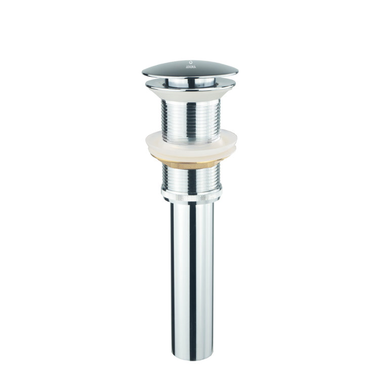 Chrome Brass Pop-Up Drain Assembly Without Overflow
