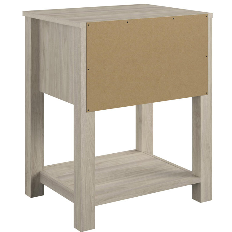 Sierra Ridge Levi Light Walnut Laminated Nightstand for Kids