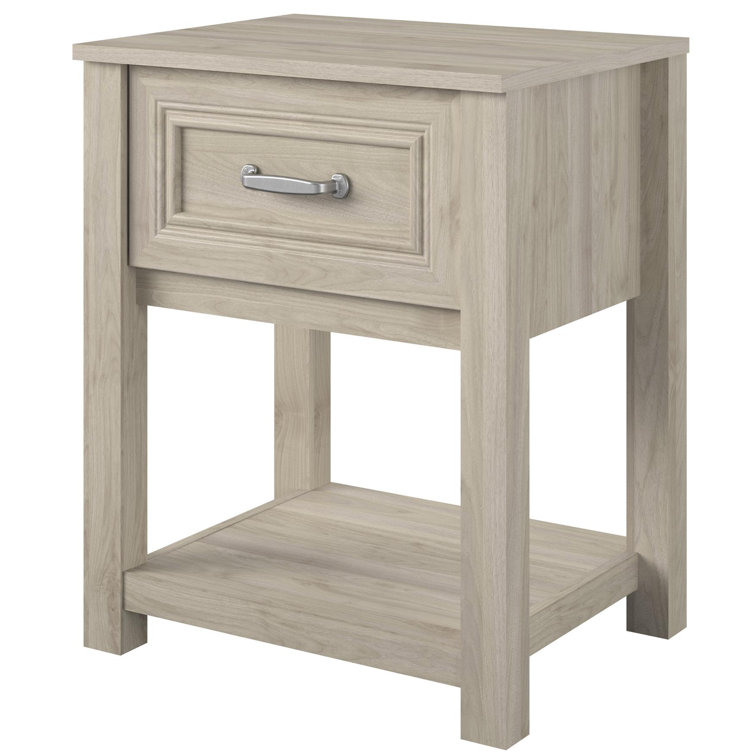 Sierra Ridge Levi Light Walnut Laminated Nightstand for Kids