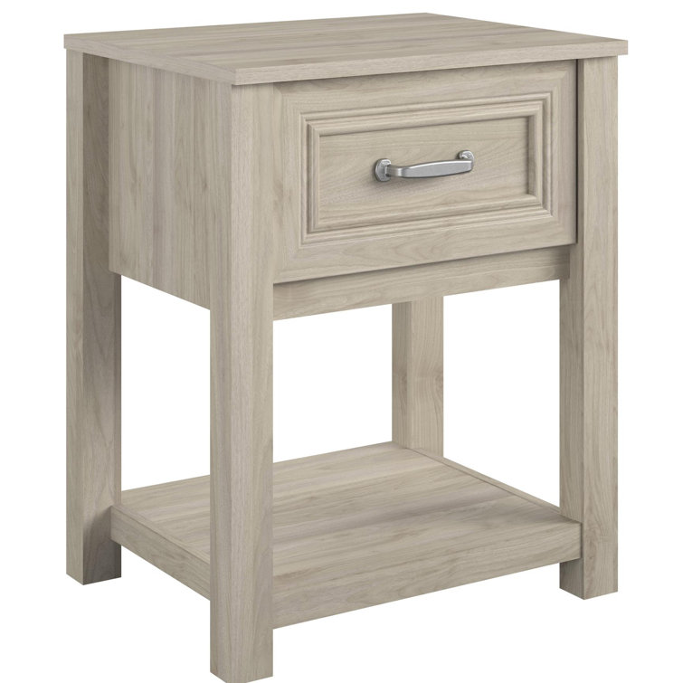 Sierra Ridge Levi Light Walnut Laminated Nightstand for Kids