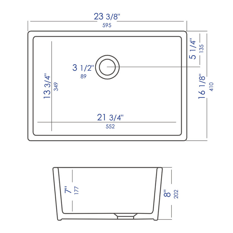 White Fireclay Undermount Single Bowl Kitchen Sink