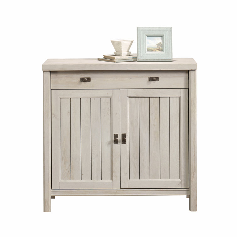 Chalked Chestnut Adjustable Shelving Office Cabinet