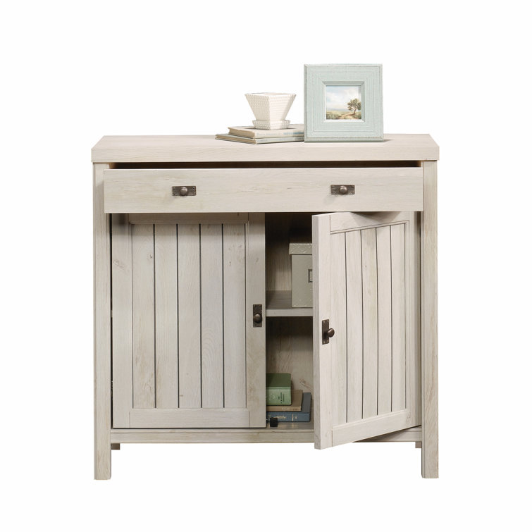 Chalked Chestnut Adjustable Shelving Office Cabinet