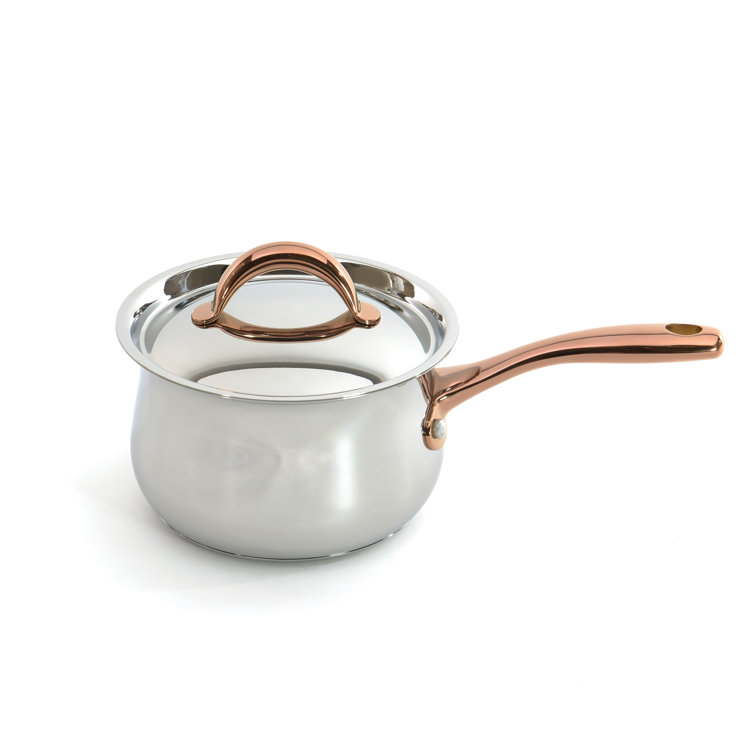 Ouro Gold 11-Piece Stainless Steel Cookware Set with Copper Handles