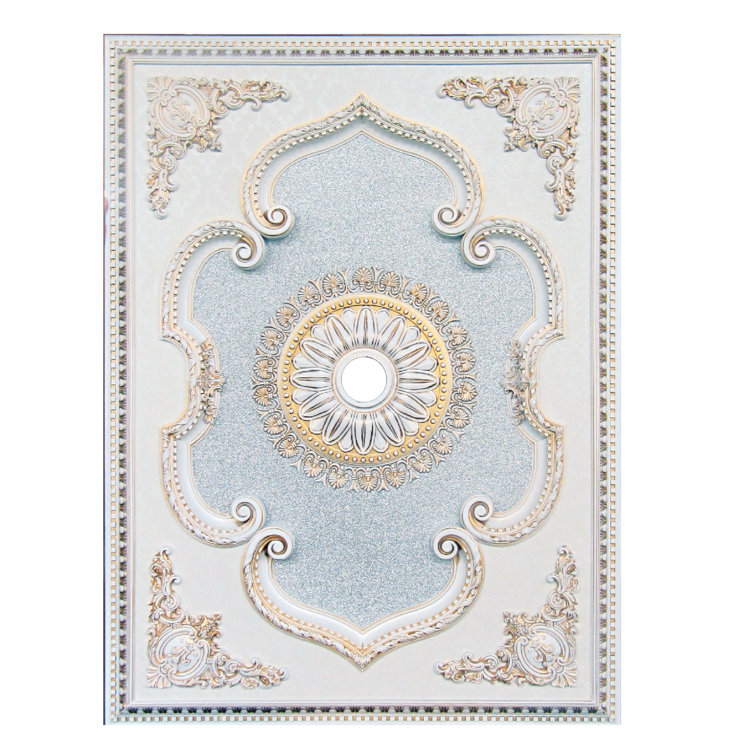 Victorian White Fiberglass Polyurethane Ceiling Medallion